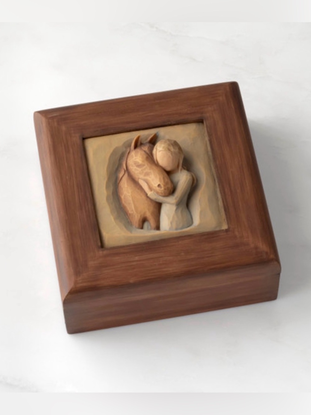 Willow Tree Quiet Strength Memory Box Equestrian Keepsake Box Cottagecore Decor
